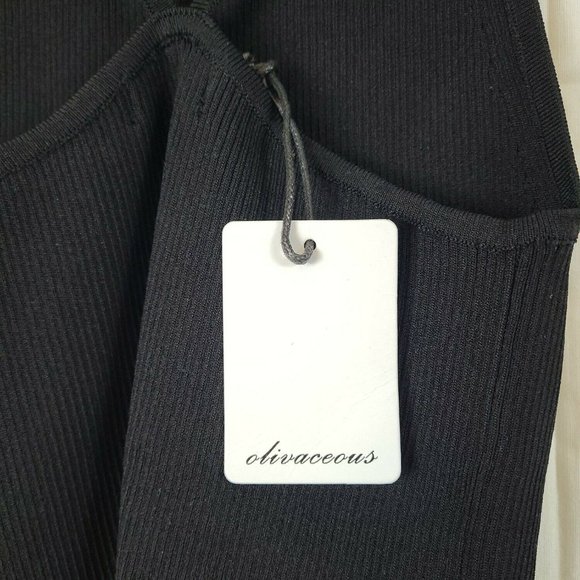 Olivaceous Womens Black Sleeveless Scoop Neck Pullover Tank Top Size Small - Picture 4 of 8